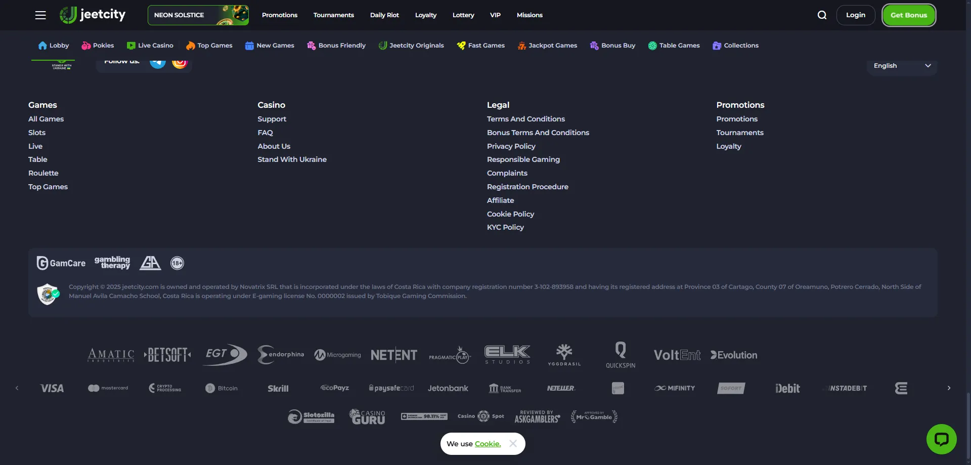 JeetCity Casino payment methods &mdash; crypto and card deposits for NZ players