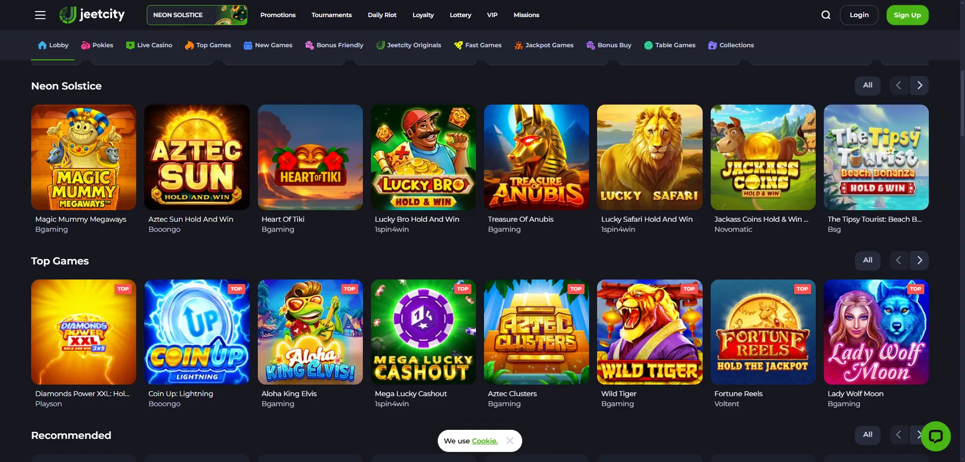 JeetCity Casino slot games &mdash; top titles and RTP guide